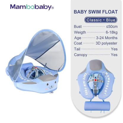 Float VIP 1 Dropshipping Non-Inflatable Baby Float with Canopy Waist Swimming Chest Floater Spa Buoy Trainer Supplier