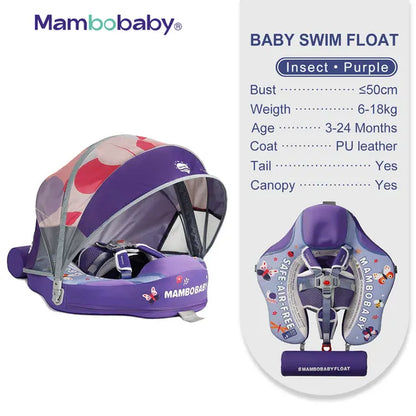 Float VIP 1 Dropshipping Non-Inflatable Baby Float with Canopy Waist Swimming Chest Floater Spa Buoy Trainer Supplier