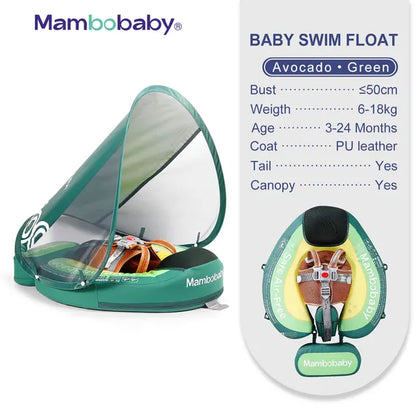 Float VIP 1 Dropshipping Non-Inflatable Baby Float with Canopy Waist Swimming Chest Floater Spa Buoy Trainer Supplier