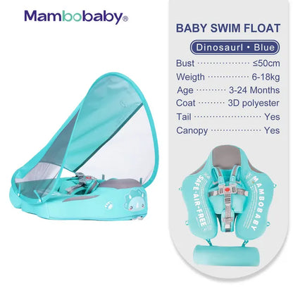 Float VIP 1 Dropshipping Non-Inflatable Baby Float with Canopy Waist Swimming Chest Floater Spa Buoy Trainer Supplier