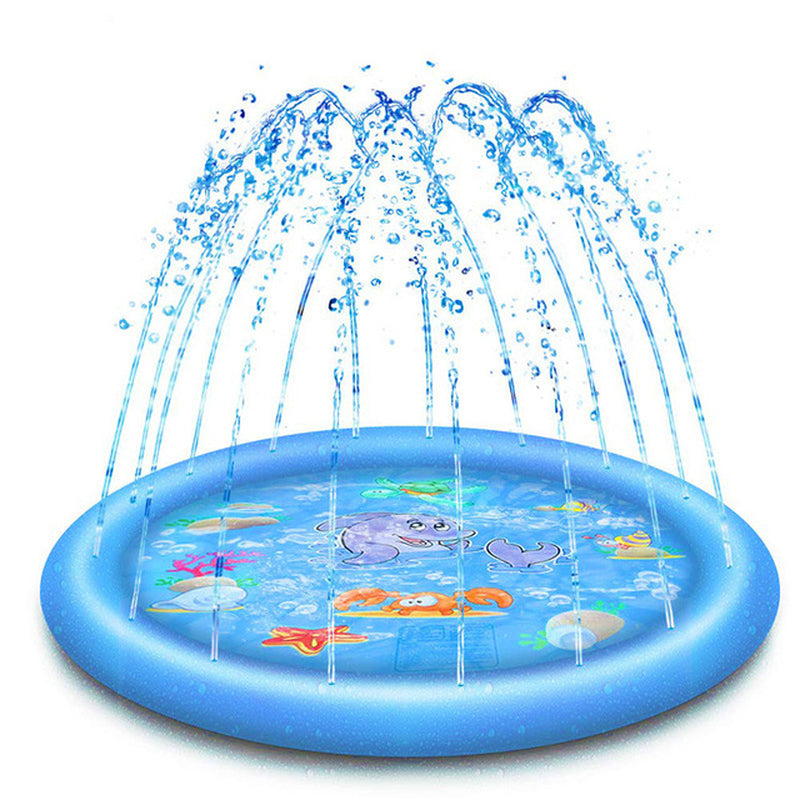 170*170Cm Pet Sprinkler Pad Play Cooling Mat Swimming Pool Inflatable Water Spray Pad Mat Tub Summer Cool Dog Bathtub for Dogs