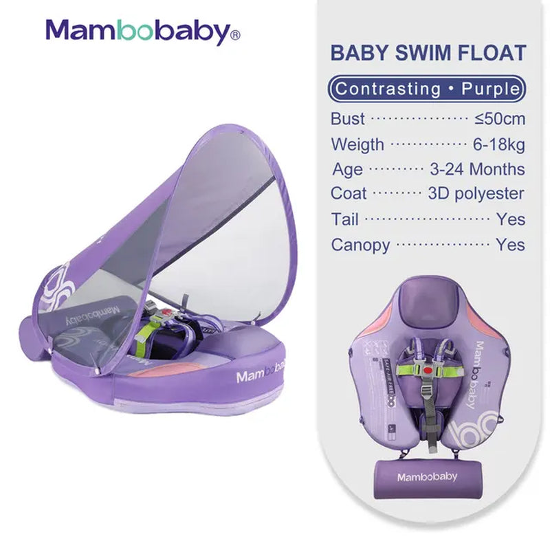 Float VIP 1 Dropshipping Non-Inflatable Baby Float with Canopy Waist Swimming Chest Floater Spa Buoy Trainer Supplier