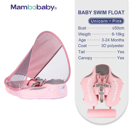 Float VIP 1 Dropshipping Non-Inflatable Baby Float with Canopy Waist Swimming Chest Floater Spa Buoy Trainer Supplier